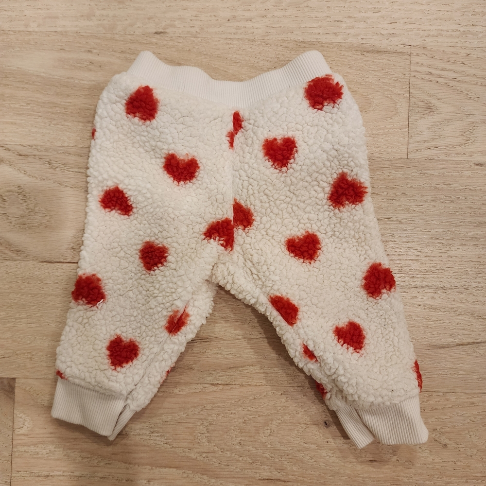 Cat & Jack White and Red Heart Sweatpants